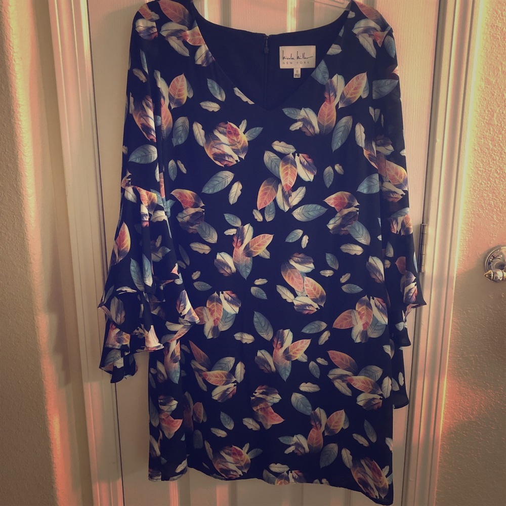 Nicole Miller Flutter sleeve dress